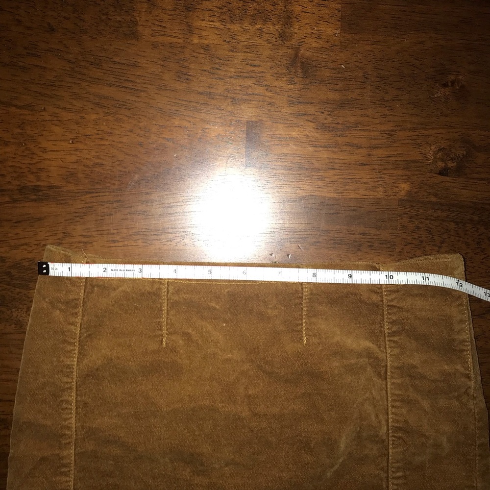 Ships Today! Brandy Melville Suede Bodycon Skirt - Picture 3 of 8